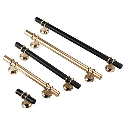 Cabinet pulls Stevvex, zinc alloy handle set in brushed nickel and black finishes, 6 pieces on Tampa Home & Garden Store