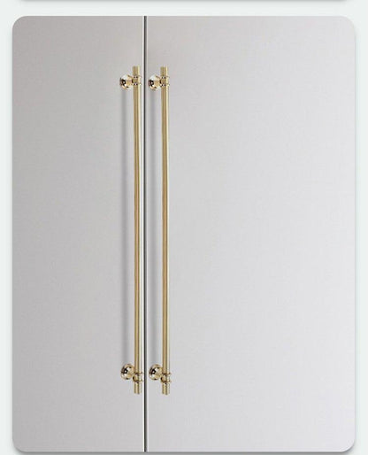 Cabinet handles Stevvex zinc alloy pulls brushed nickel finish, two pulls on cabinets on Tampa Home & Garden Store