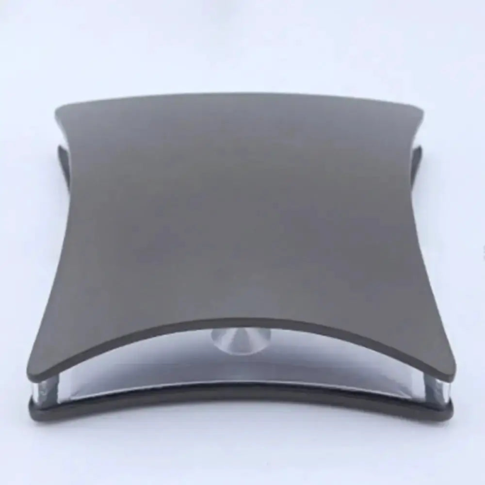Modern matte black curved desk lamp with glass accent for bedroom by Decorbites on Tampa Home & Garden Store