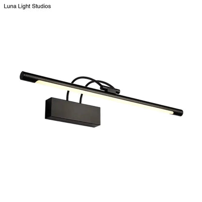 Modern Matte Black Vanity Lamp and Bathroom Light