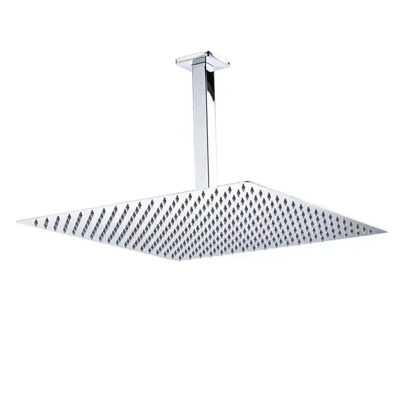Modern Black Luxury Rain Shower Head and Wall Arm