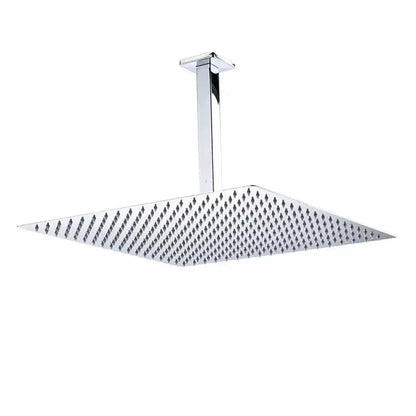 Modern Black Luxury Rain Shower Head and Wall Arm