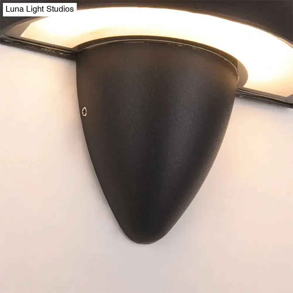 Black Mushroom Wall Sconce with matte black metal finish by Decorbites on Tampa Home & Garden Store