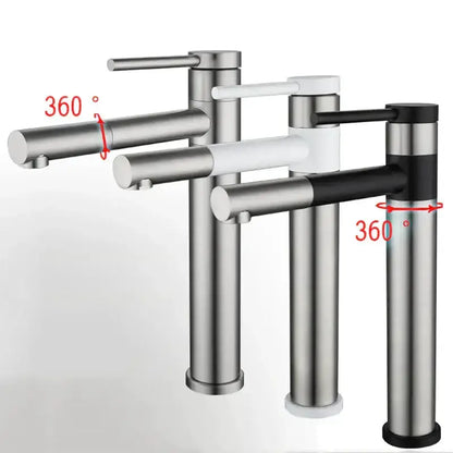 Modern matte black rotating basin faucet with single-handle tap, 360° swivel, Decorbites on Tampa Home & Garden Store