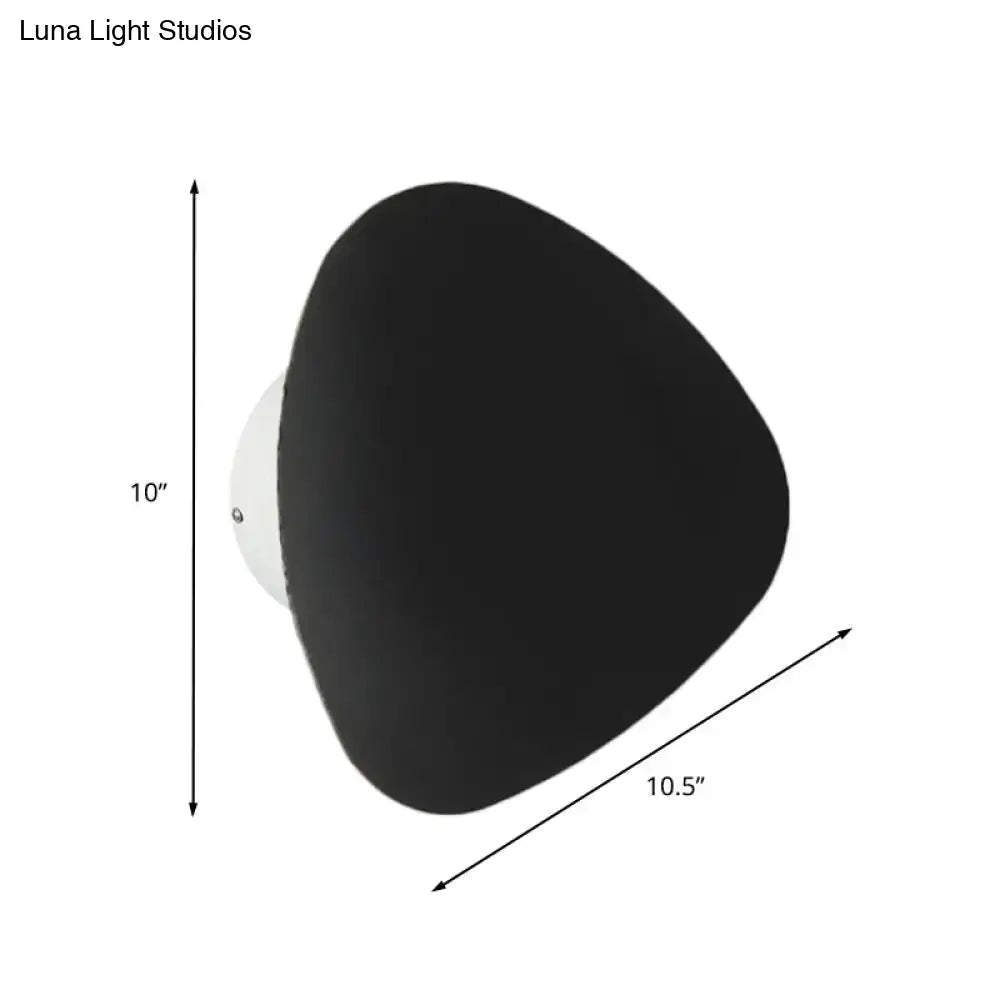 Black Triangle 10-Inch Wall Lamp by Decorbites with matte black shade on Tampa Home & Garden Store