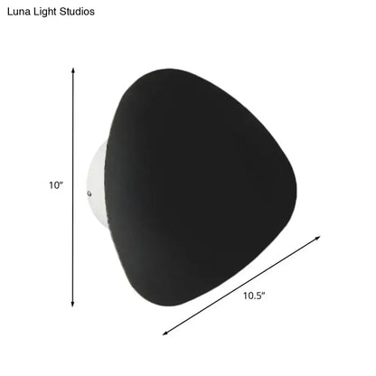 Black Triangle 10-Inch Wall Lamp by Decorbites with matte black shade on Tampa Home & Garden Store