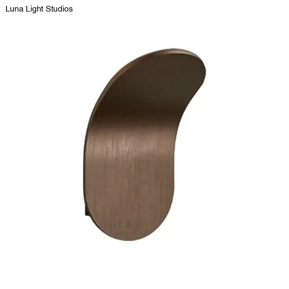 Black Gold Wall Sconce Industrial Bracket by Decorbites, curved bronze metal on Tampa Home & Garden Store