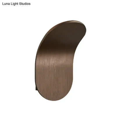 Black Gold Wall Sconce Industrial Bracket by Decorbites, curved bronze metal on Tampa Home & Garden Store