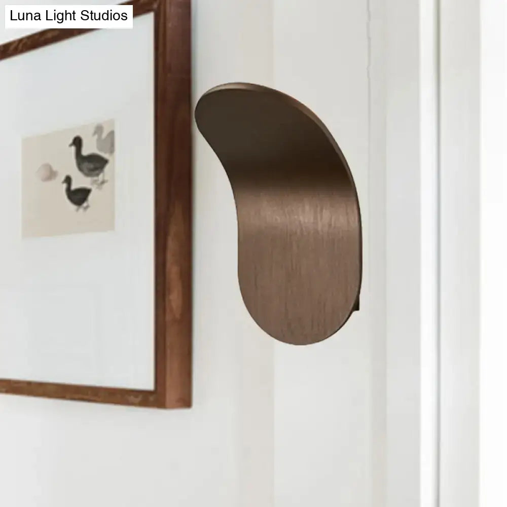 Black Gold wall sconce industrial bracket with bronze curved wall mount by Decorbites on Tampa Home & Garden Store