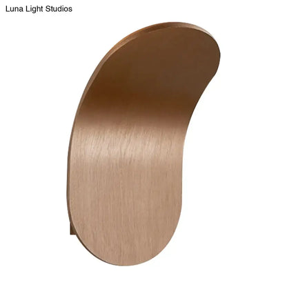 Black Gold Wall Sconce Industrial Bracket by Decorbites curved brass finish wall mount on Tampa Home & Garden Store