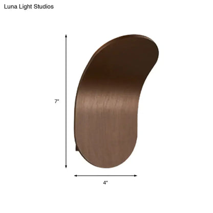 Black gold wall sconce industrial bracket with curved shield, 7in tall by 4in wide, Decorbites on Tampa Home & Garden Store