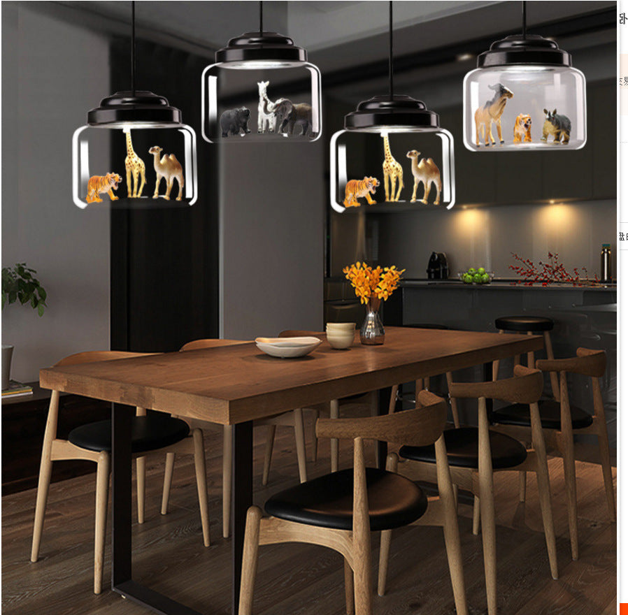 Lámpara de dibujos animados para habitación infantil con personalidad moderna y minimalista