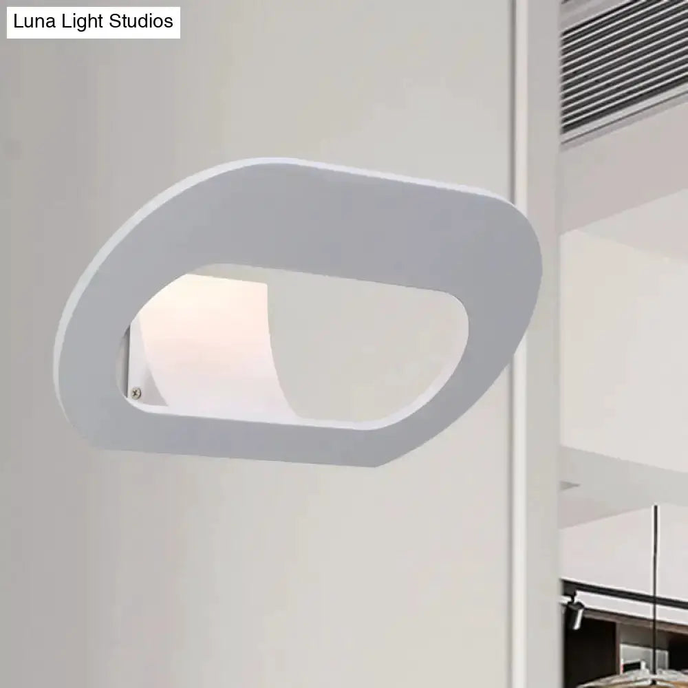 Wall lamp with a black and grey oval shade, modern minimalist Decorbites bedroom lighting on Tampa Home & Garden Store