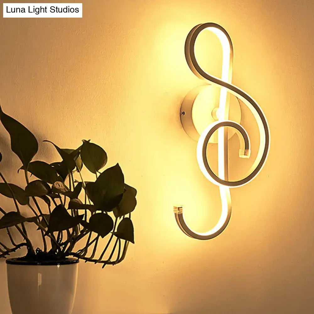 Black White LED Ring Sconce with acrylic shade Decorbites, wall mounted warm glow on Tampa Home & Garden Store