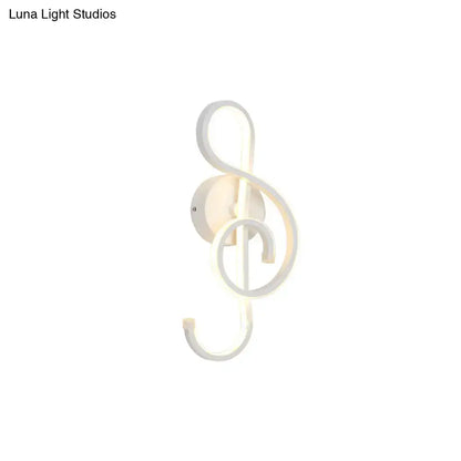 White LED ring wall sconce with acrylic shade and sculptural loops on Tampa Home & Garden Store