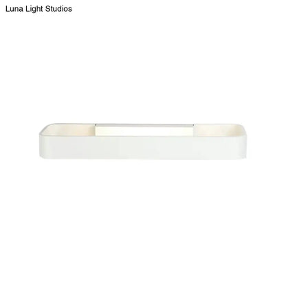 Modern minimalist white rectangular wall lamp by Decorbites for bedroom lighting on Tampa Home & Garden Store
