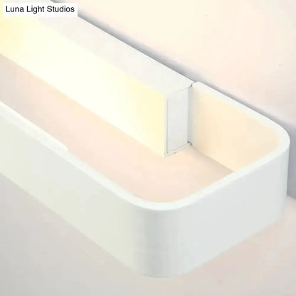 Modern minimalist white rectangular wall lamp for bedroom lighting Decorbites on Tampa Home & Garden Store