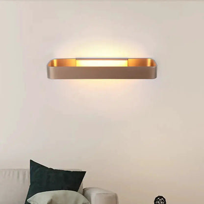 Wall lamp modern minimalist black and white rectangular design by Decorbites for bedroom lighting on Tampa Home & Garden Store