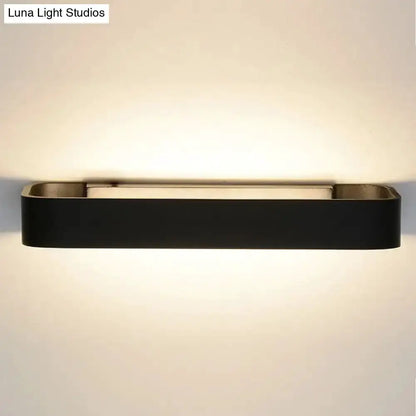 Wall lamp modern black and white rectangular design with warm diffused light Decorbites on Tampa Home & Garden Store