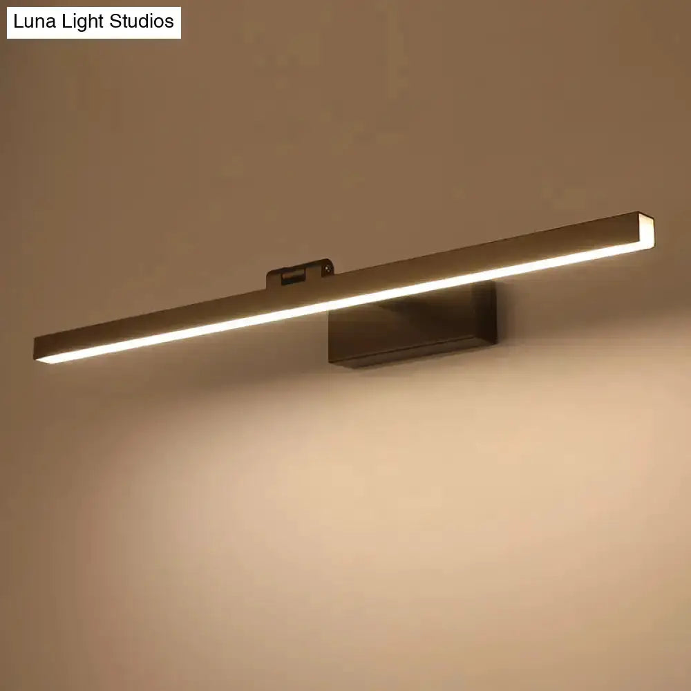 Modern Minimalist Black and White Vanity Lamp