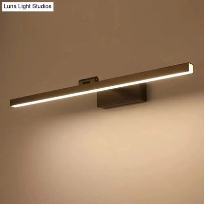Modern Minimalist Black and White Vanity Lamp