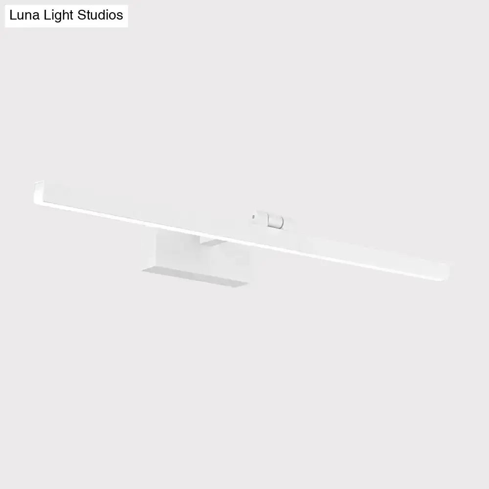 Modern Minimalist Black and White Vanity Lamp