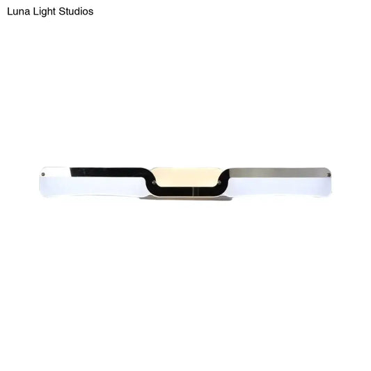 Ultra-Thin Modern LED Vanity Sconce Light in Chrome - Warm/White Lighting Fixture - Tampa Home & Garden Store