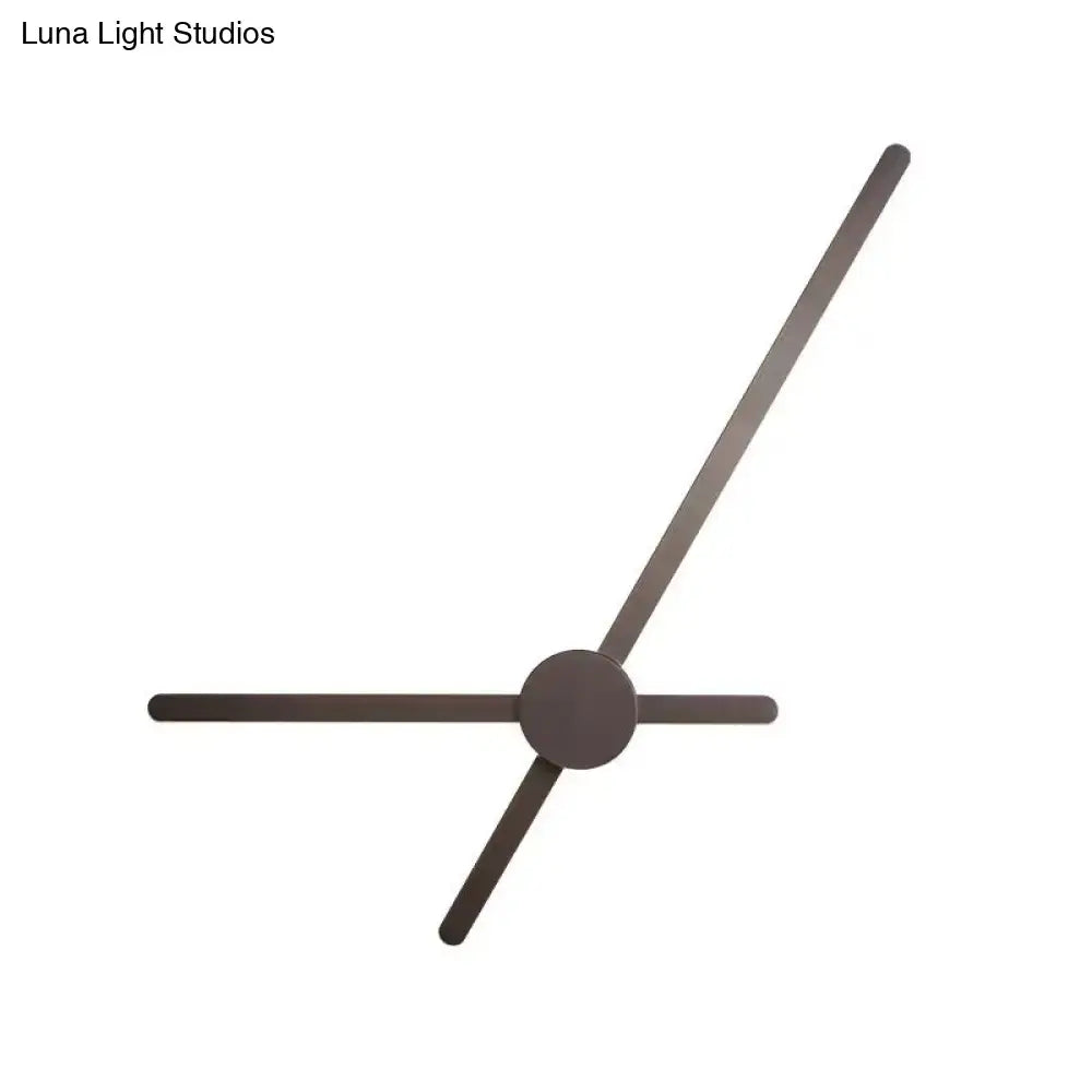 Coffee Finish Wall Sconce by Decorbites with three matte brown metal arms from a central hub on Tampa Home & Garden Store