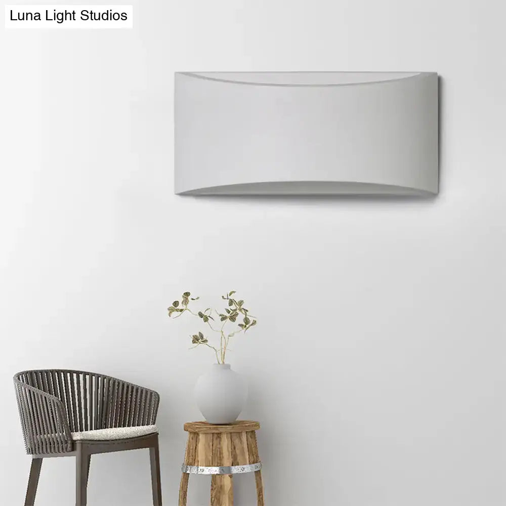 Gray curved wall sconce by Decorbites contemporary metal wall light on Tampa Home & Garden Store