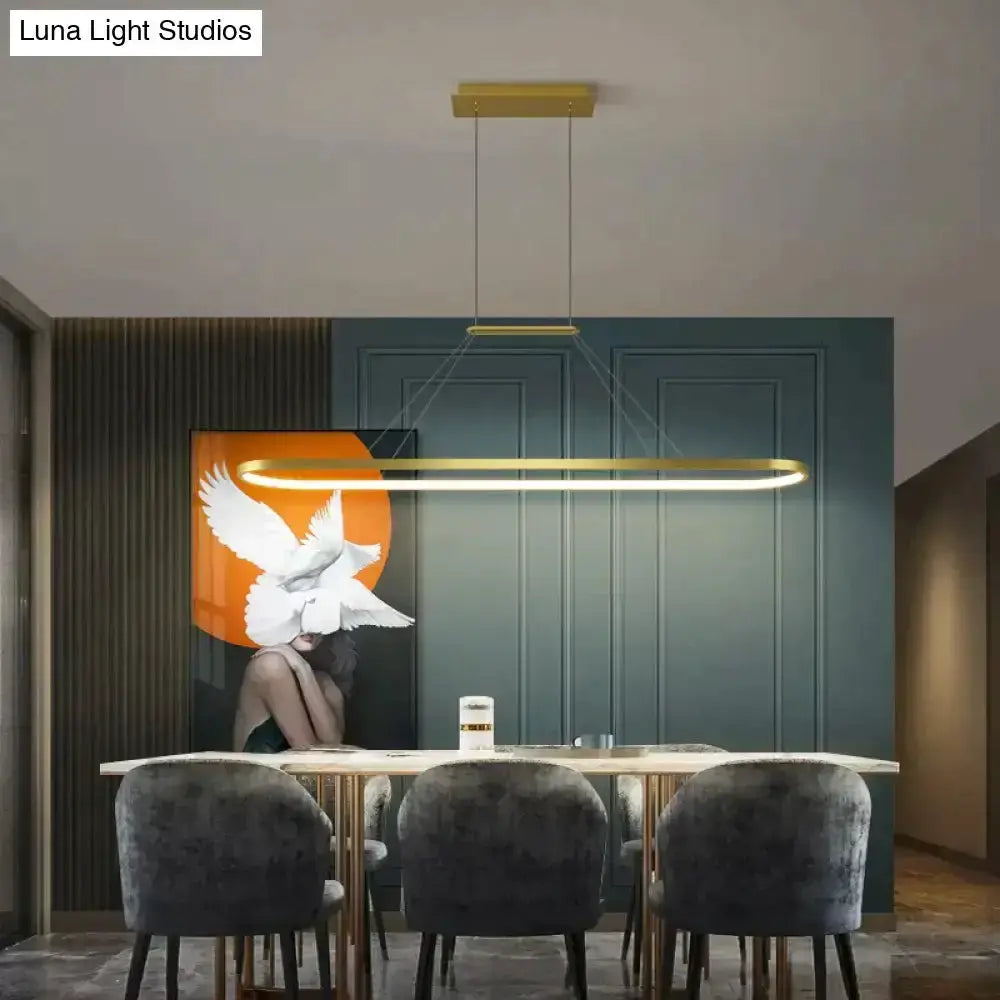 Pendant light Decorbites modern minimalist LED gold finish for dining room on Tampa Home & Garden Store