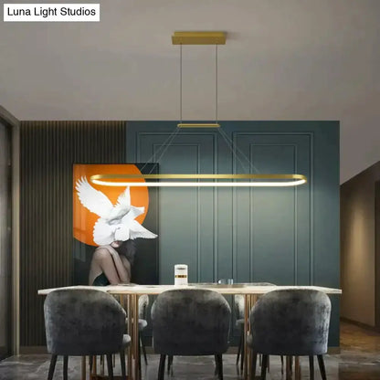 Pendant light Decorbites modern minimalist LED gold finish for dining room on Tampa Home & Garden Store