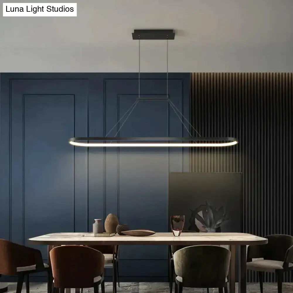 Pendant light Decorbites black LED, modern minimalist dining fixture on Tampa Home & Garden Store