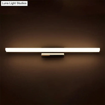 Ultra-Thin Nordic Acrylic LED Vanity Lamp - 16"/20" Dia - Silver, Warm/White Light