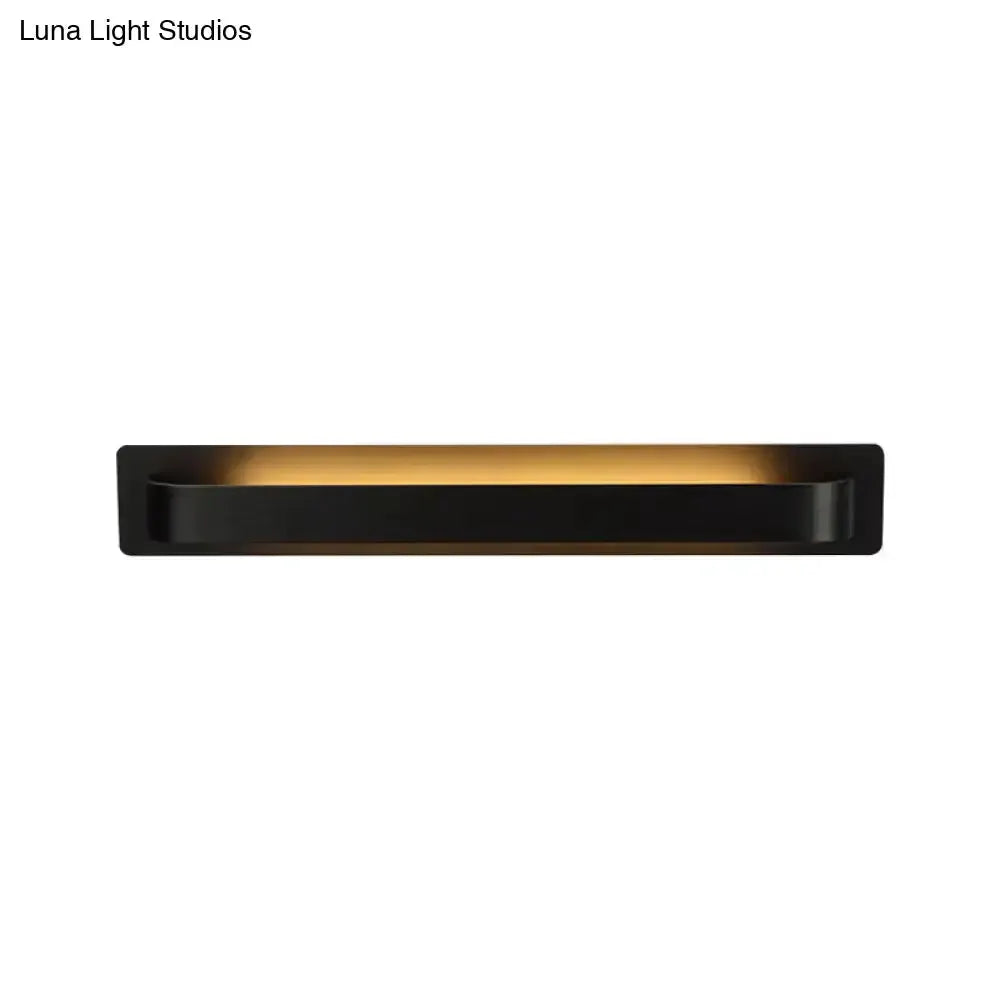 Modern Minimalist Silver Linear Wall Lamp Led
