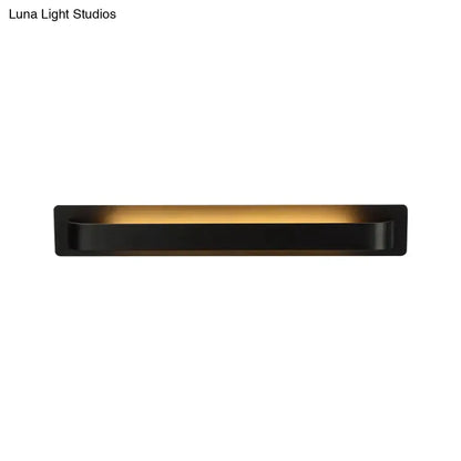 Modern Minimalist Silver Linear Wall Lamp Led