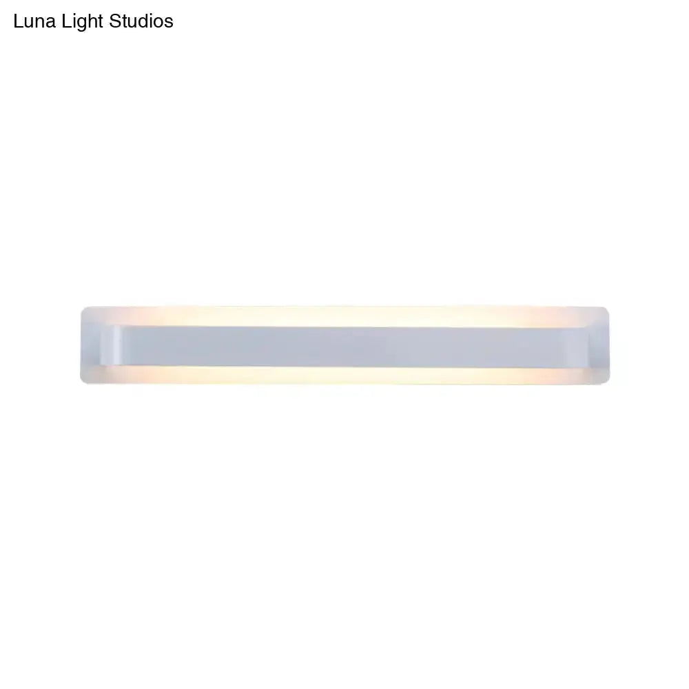 Modern Minimalist Silver Linear Wall Lamp Led