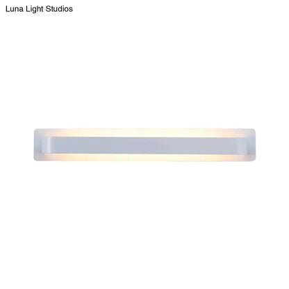 Modern Minimalist Silver Linear Wall Lamp Led