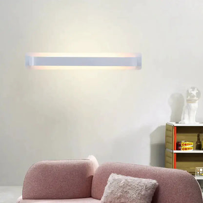 Modern Minimalist Silver Linear Wall Lamp Led