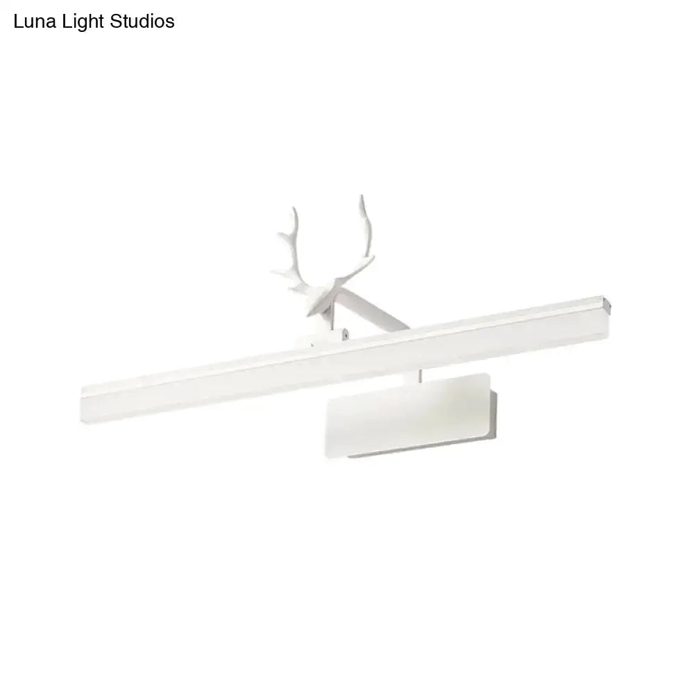 Modern White Antler Led Wall Lamp for Bedroom