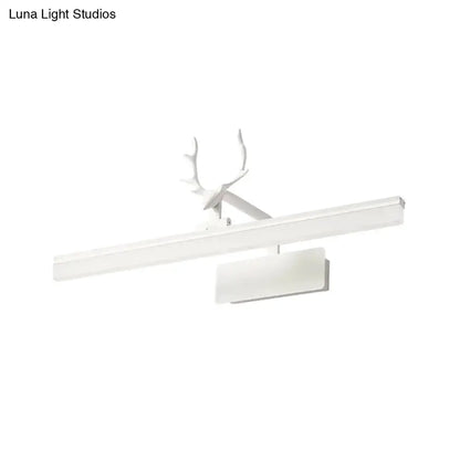 Modern White Antler Led Wall Lamp for Bedroom