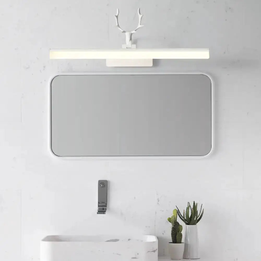 Modern White Antler Led Wall Lamp for Bedroom