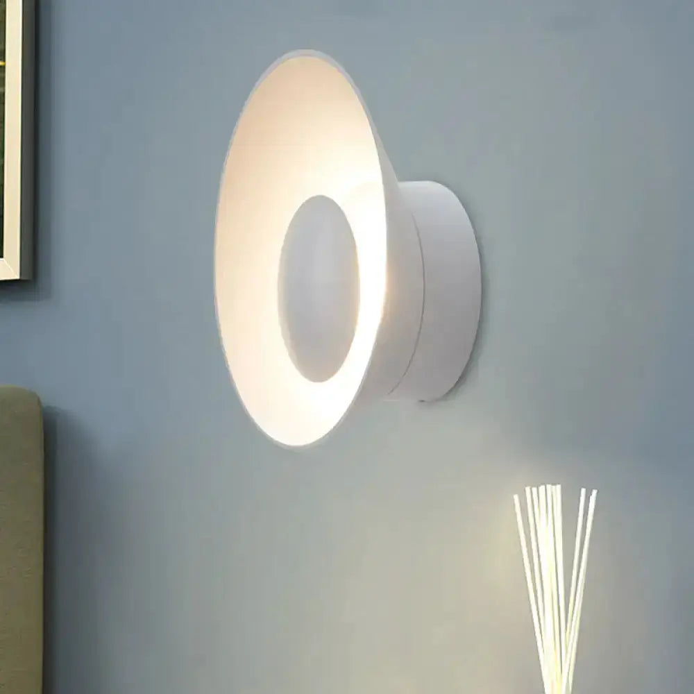 Modern Minimalist White and Black Led Wall Lamp