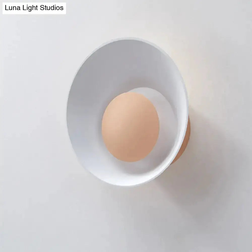 Modern Minimalist White and Black Led Wall Lamp