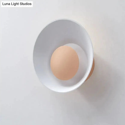 Modern Minimalist White and Black Led Wall Lamp
