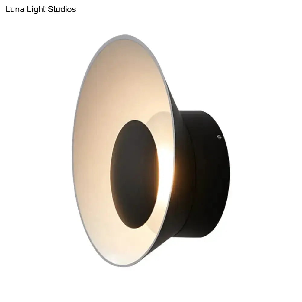 Modern Minimalist White and Black Led Wall Lamp
