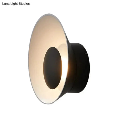 Modern Minimalist White and Black Led Wall Lamp