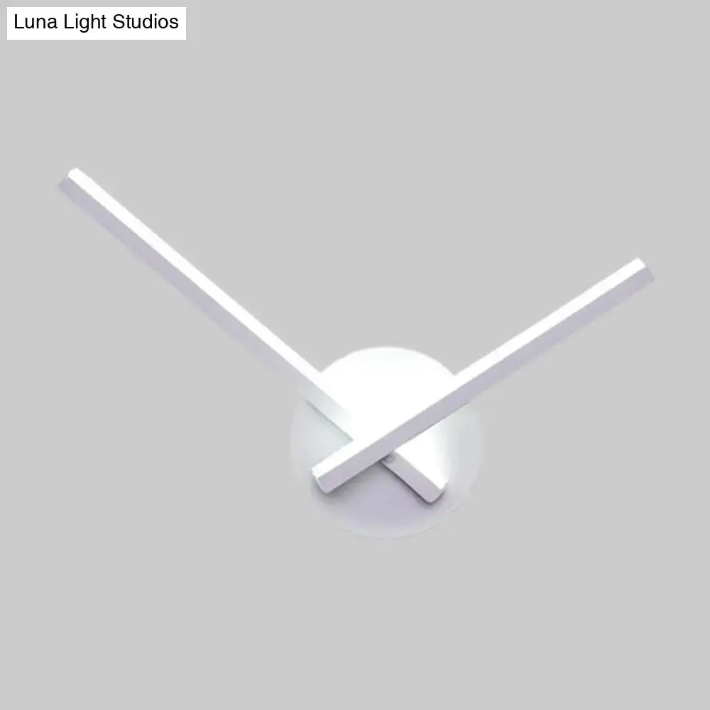 White ceiling light with dual slim crossbars forming an X, direct wired, Decorbites, Home & Garden on Tampa Home & Garden Store