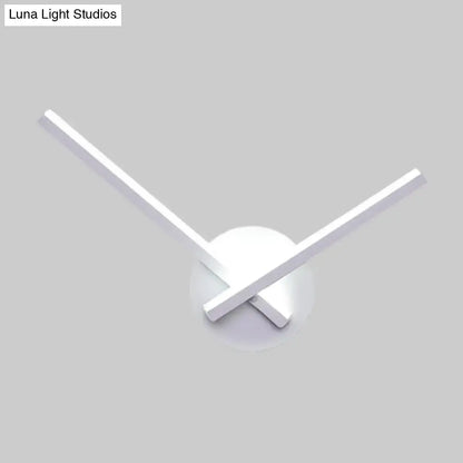 White ceiling light with dual slim crossbars forming an X, direct wired, Decorbites, Home & Garden on Tampa Home & Garden Store