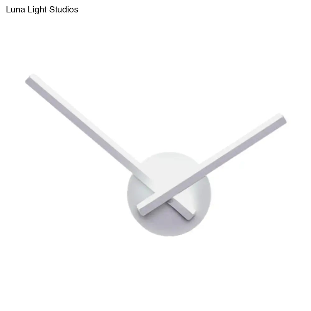White Ceiling Light Direct Wired Decorbites, modern cross-arm fixture on Tampa Home & Garden Store