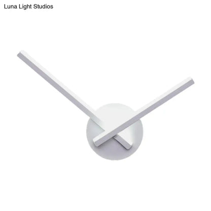 White Ceiling Light Direct Wired Decorbites, modern cross-arm fixture on Tampa Home & Garden Store